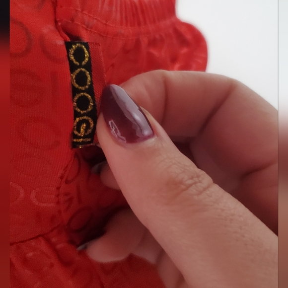 Vintage Coogi Red Halter Backless Dress sz XL - Picture 9 of 9